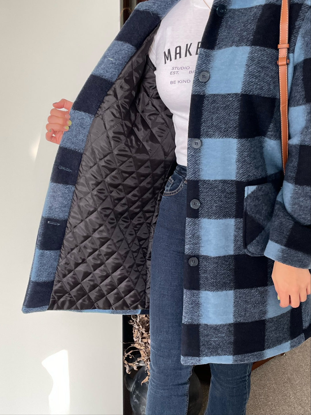 Women's Checkered Coat