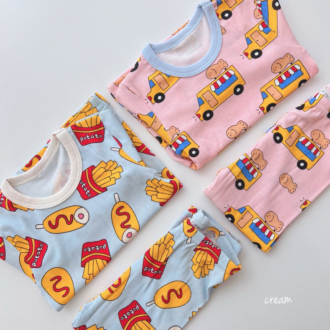 Cream Fall Bamboo PJs