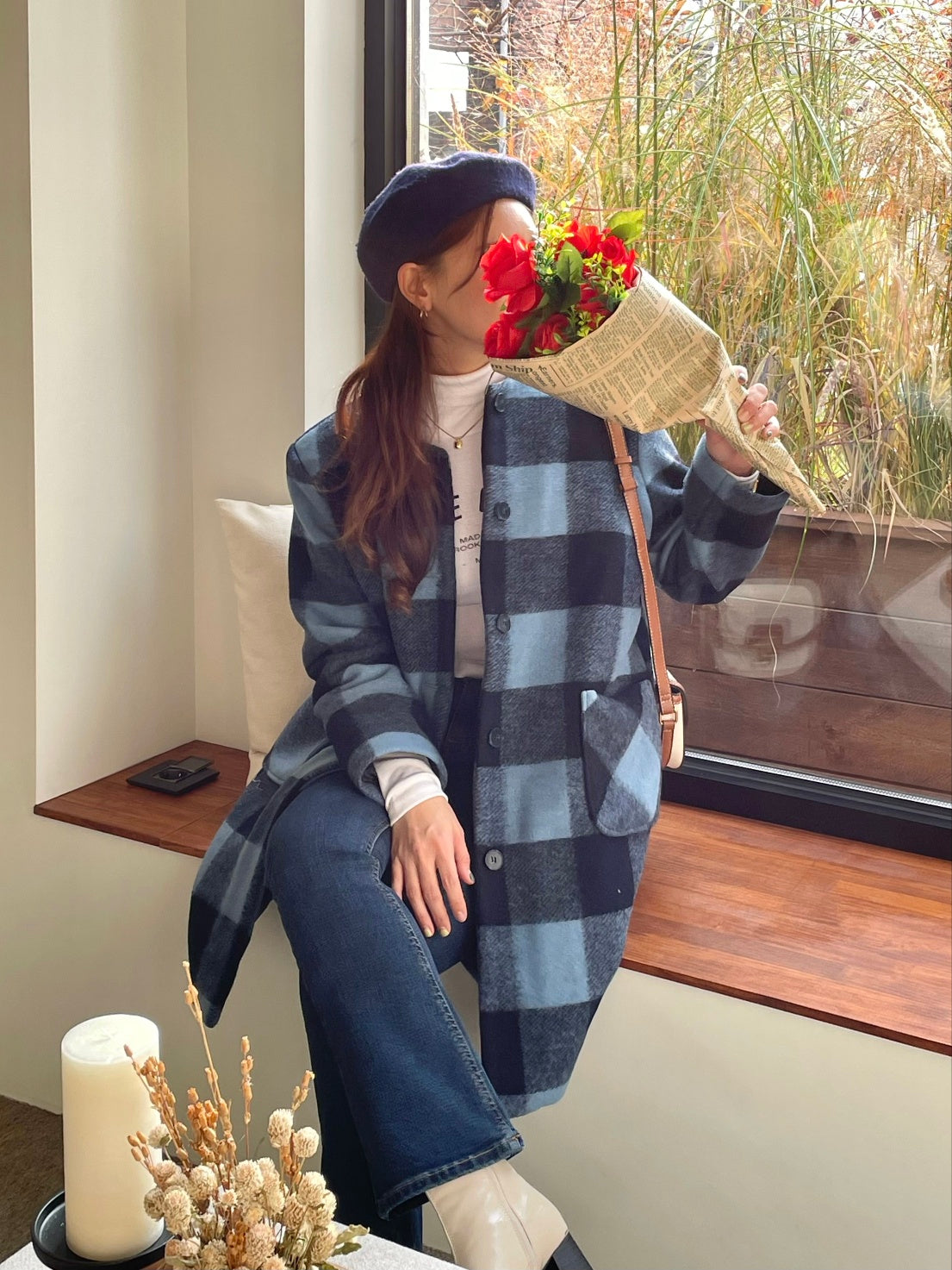 Women's Checkered Coat