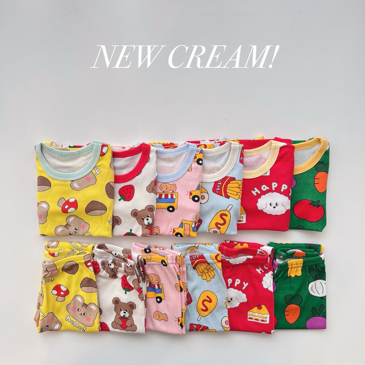 Cream Fall Bamboo PJs