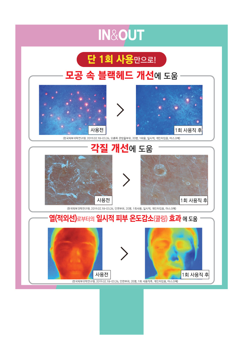 In & Out Mask Pack [5 sheets per box]